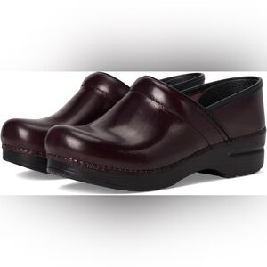 Dansko Burgundy Leather Mules